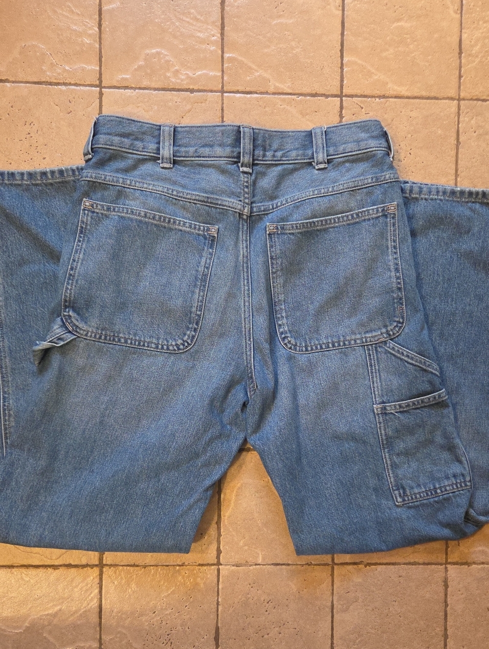 Great Condition Madewell Carpenter Jeans In Elko Wash - Picture 2 of 9